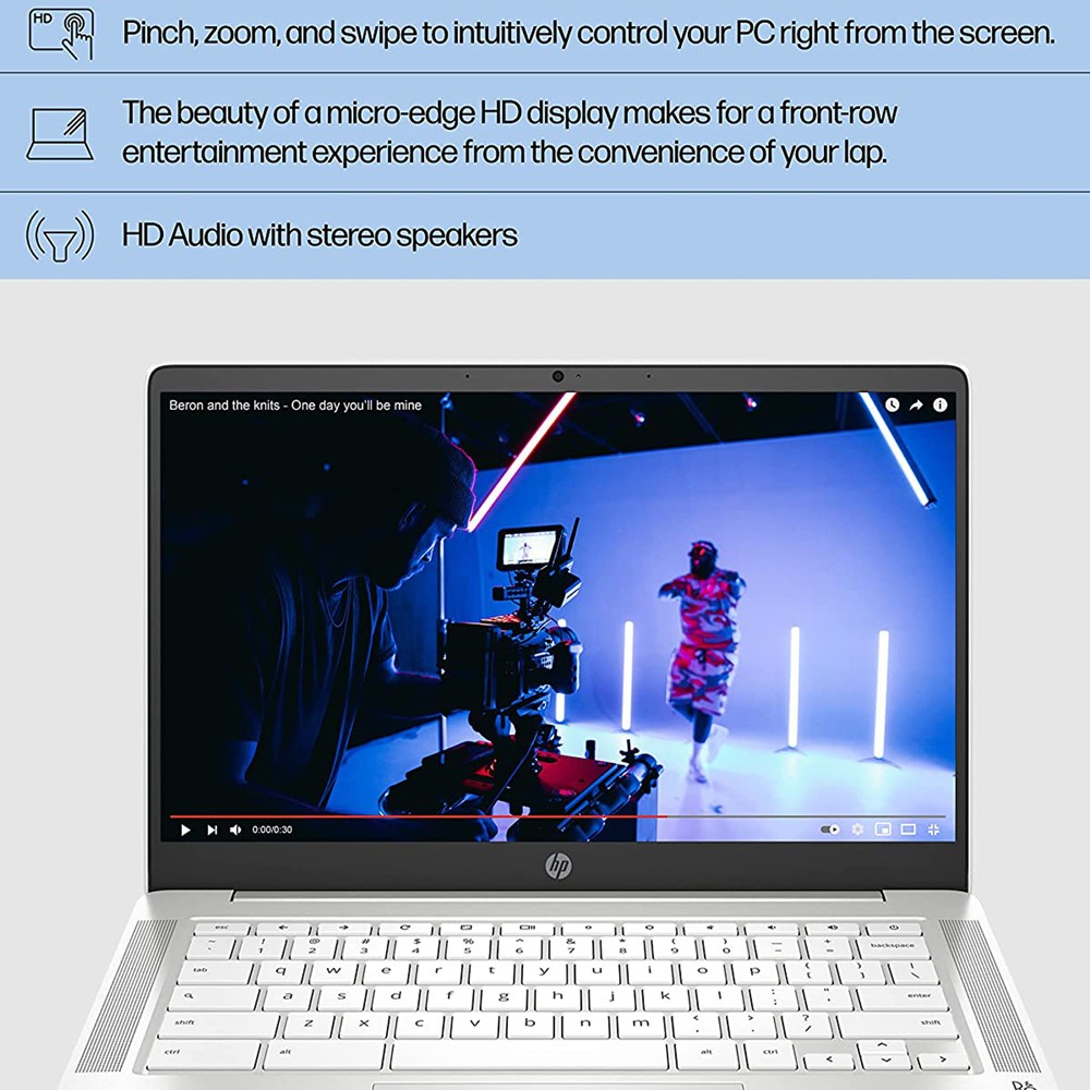 Hewlett Packard Chromebook 14ANA0240NR 14″ Touchscreen Laptop, 4GB RAM/64GB SSD,