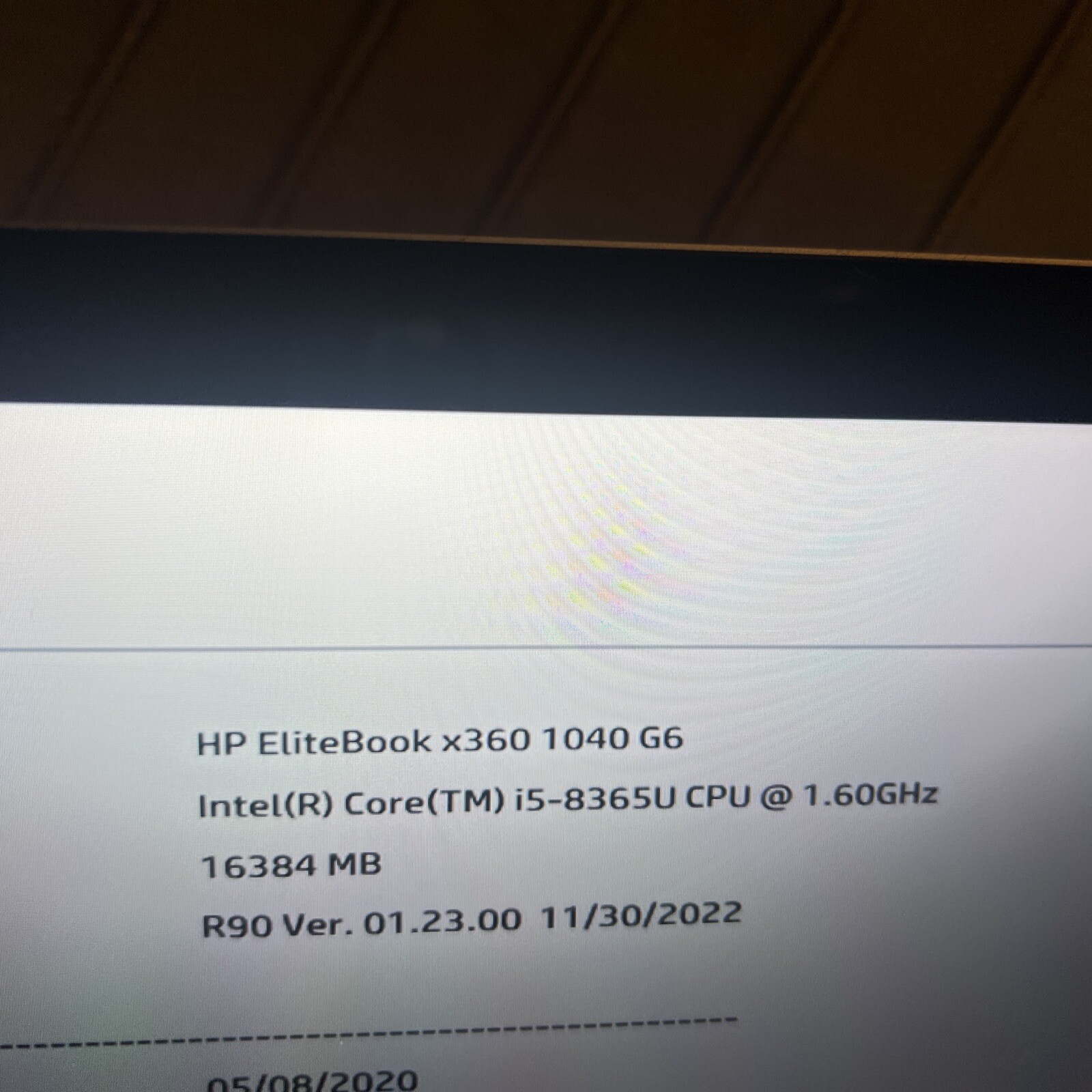 HP Elitebook X360 1040 G6 Core I5-8365U 1.6GHz 16GB RAM 512GB 14.1” *** NO OS