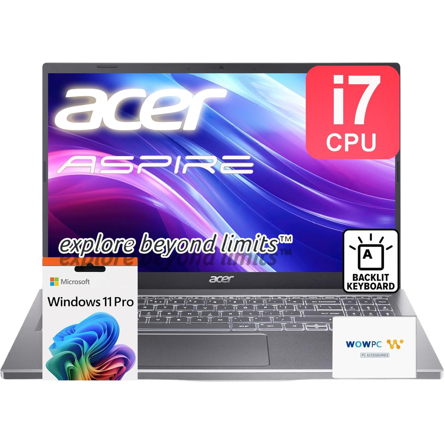 acer Aspire Premium 15.6″ Laptop | Intel Core i7-1255U up to 4.7GHz | 32GB RAM