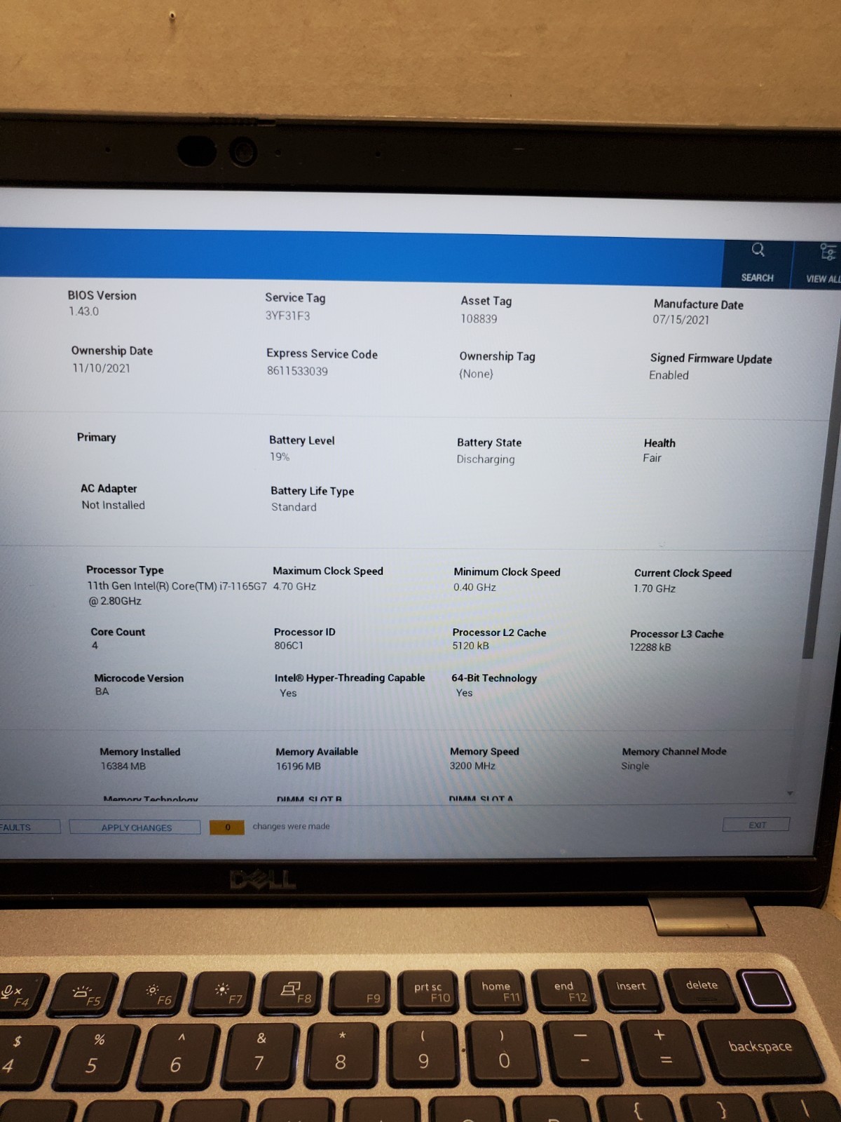 Dell Latitude 5420 14″ Laptop i7-1165G7 2.80GHz 16GB RAM 256GB SSD Win11 #69
