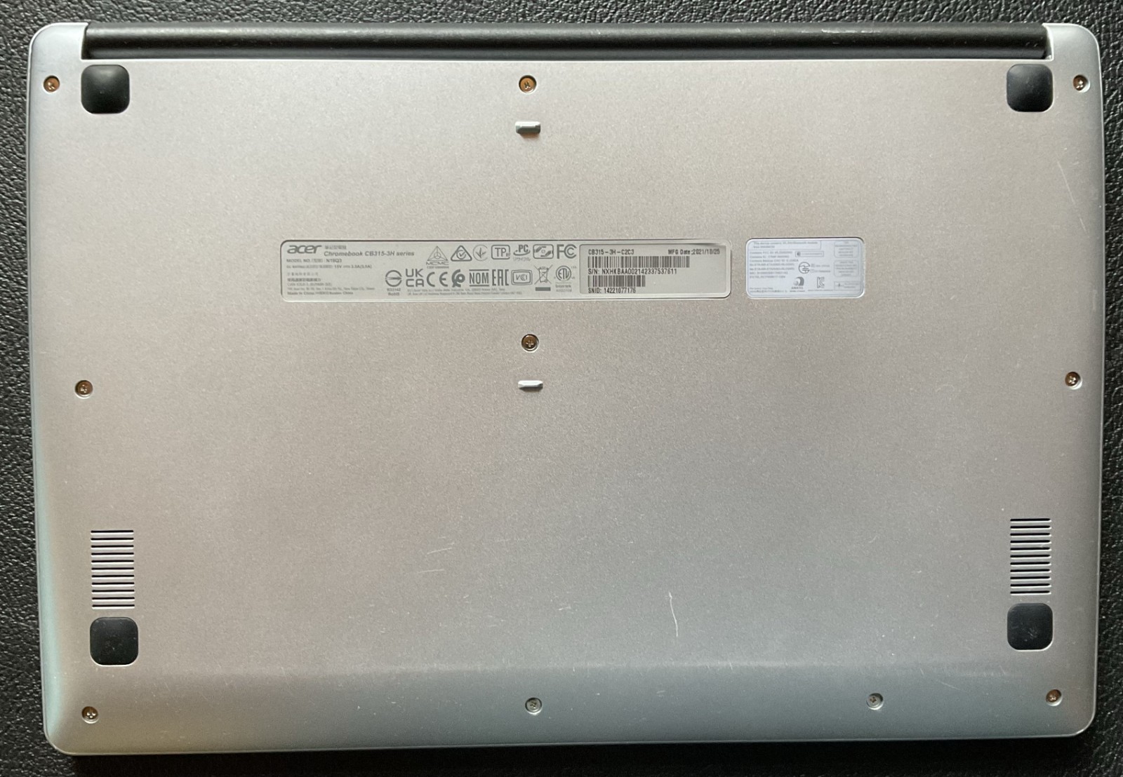 chromebook cb315-3h series in good condition comes without charger