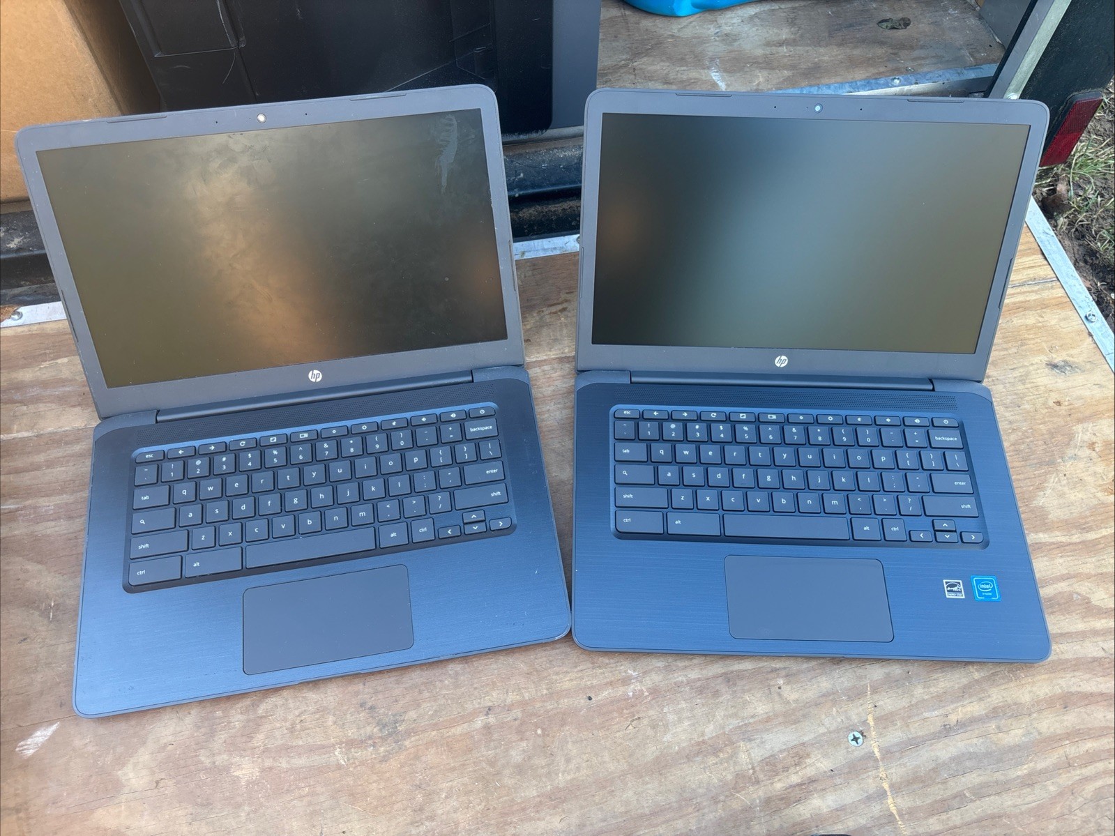 Lot of 2 HP Chromebook 14 G5 For Parts or Repair