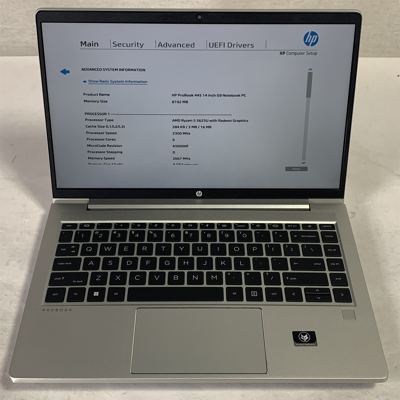 HP ProBook 445 G9 14″ Laptop Ryzen 5 5625U 2.3GHz 8GB – NO DRIVE