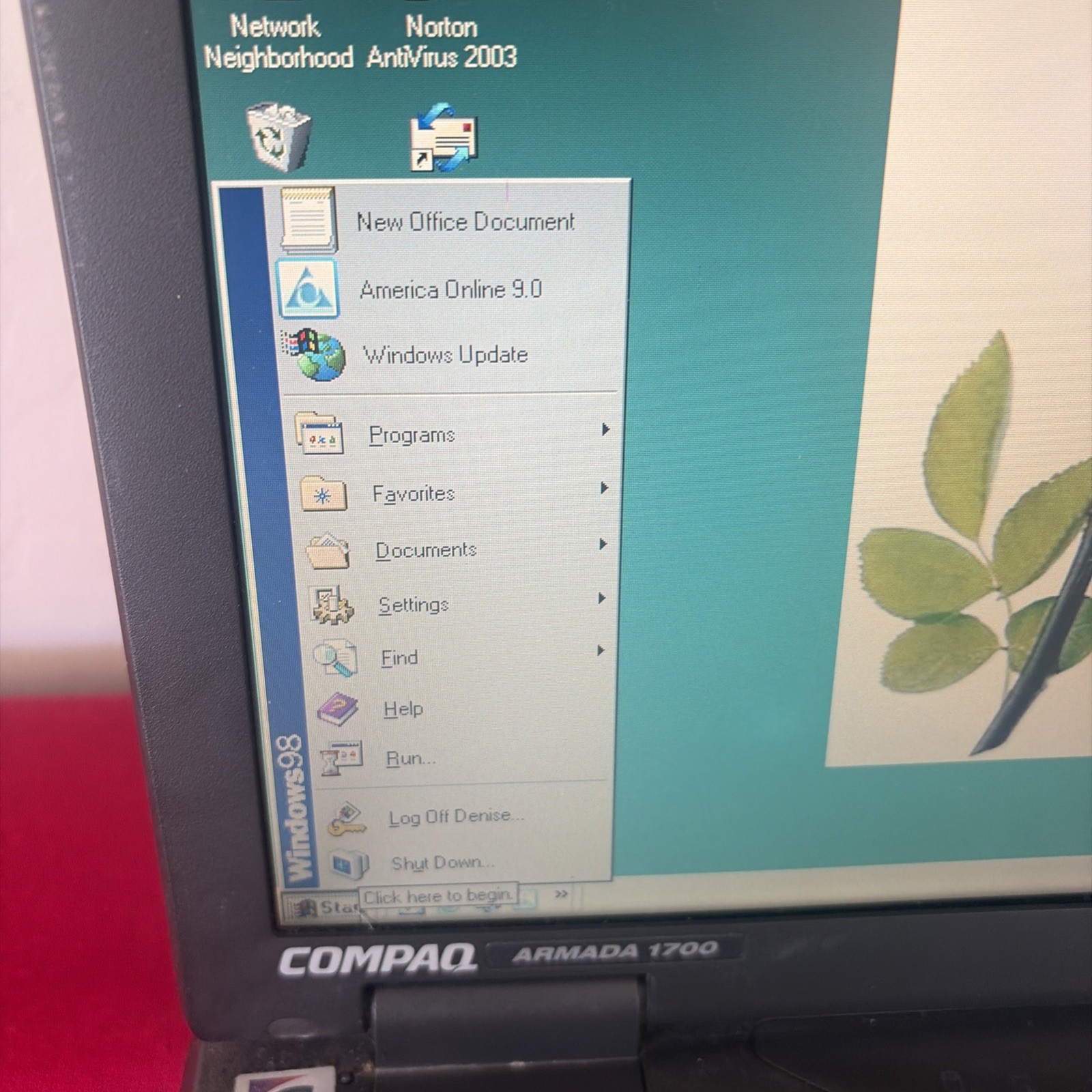 Compaq Armada 1700 Laptop Vintage Boots Power Cable HDD Floppy Caddy Battery