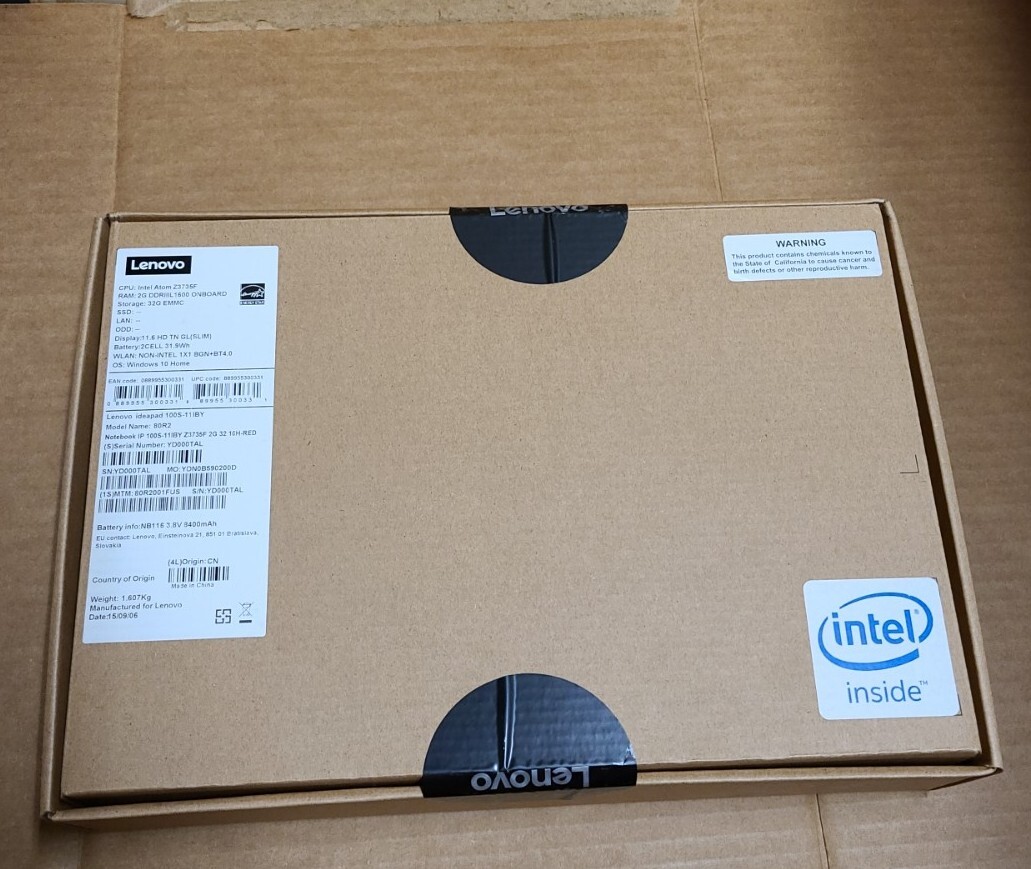 Lenovo IdeaPad 100s 11.6in. (32GB, Intel Atom Quad-Core, 1.83GHz, 2GB)…