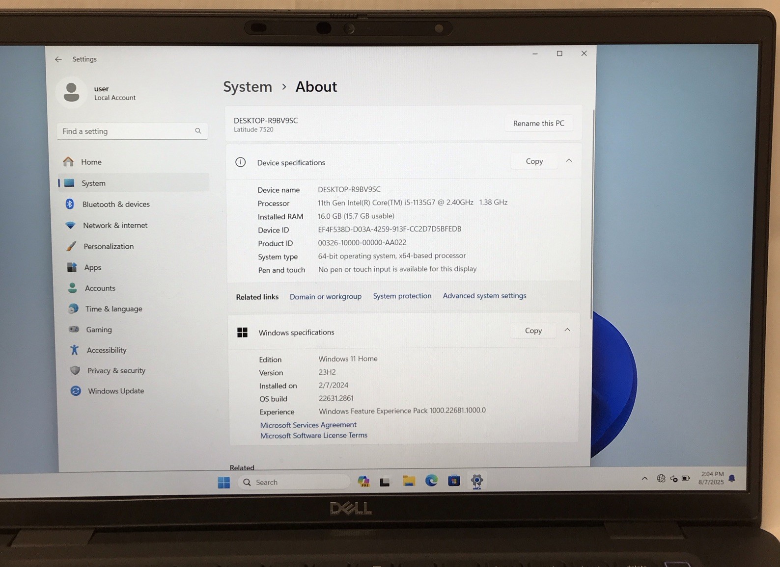 Dell Latitude 7420 FHD Laptop Quad Core i5 1135G7 16GB 256GB SSD Windows 11