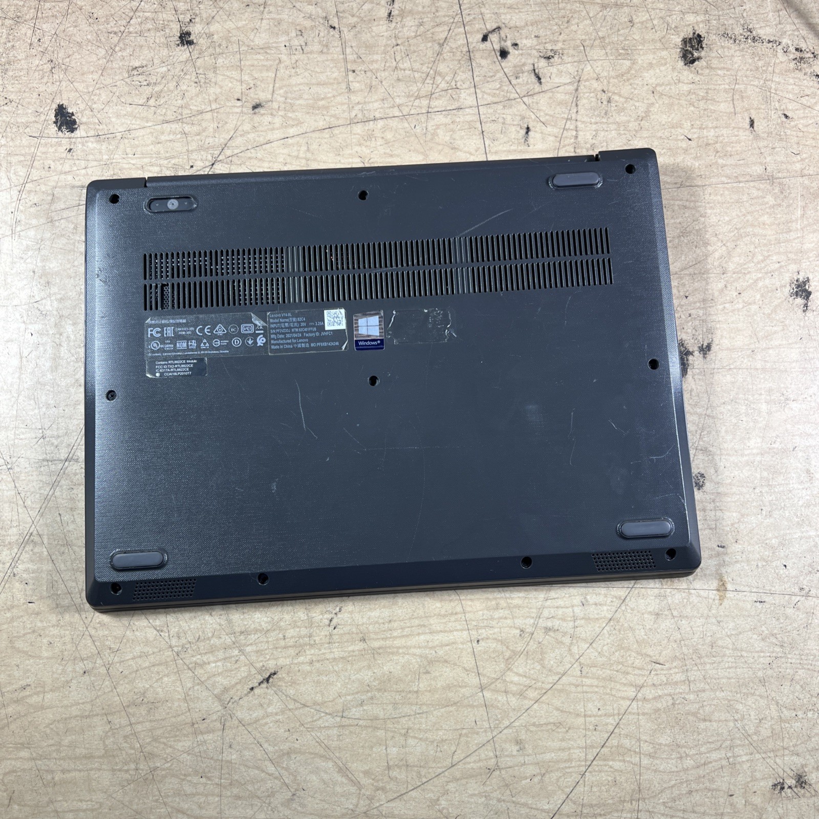 LENOVO V14-IIL INTEL CORE I3 10TH GEN 4GB RAM **UNTESTED **NO HD/ NO CADDIE