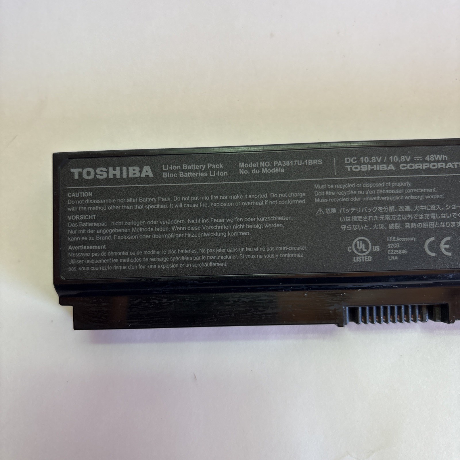TOSHIBA SATELLITE C655- S5514 – FOR PARTS
