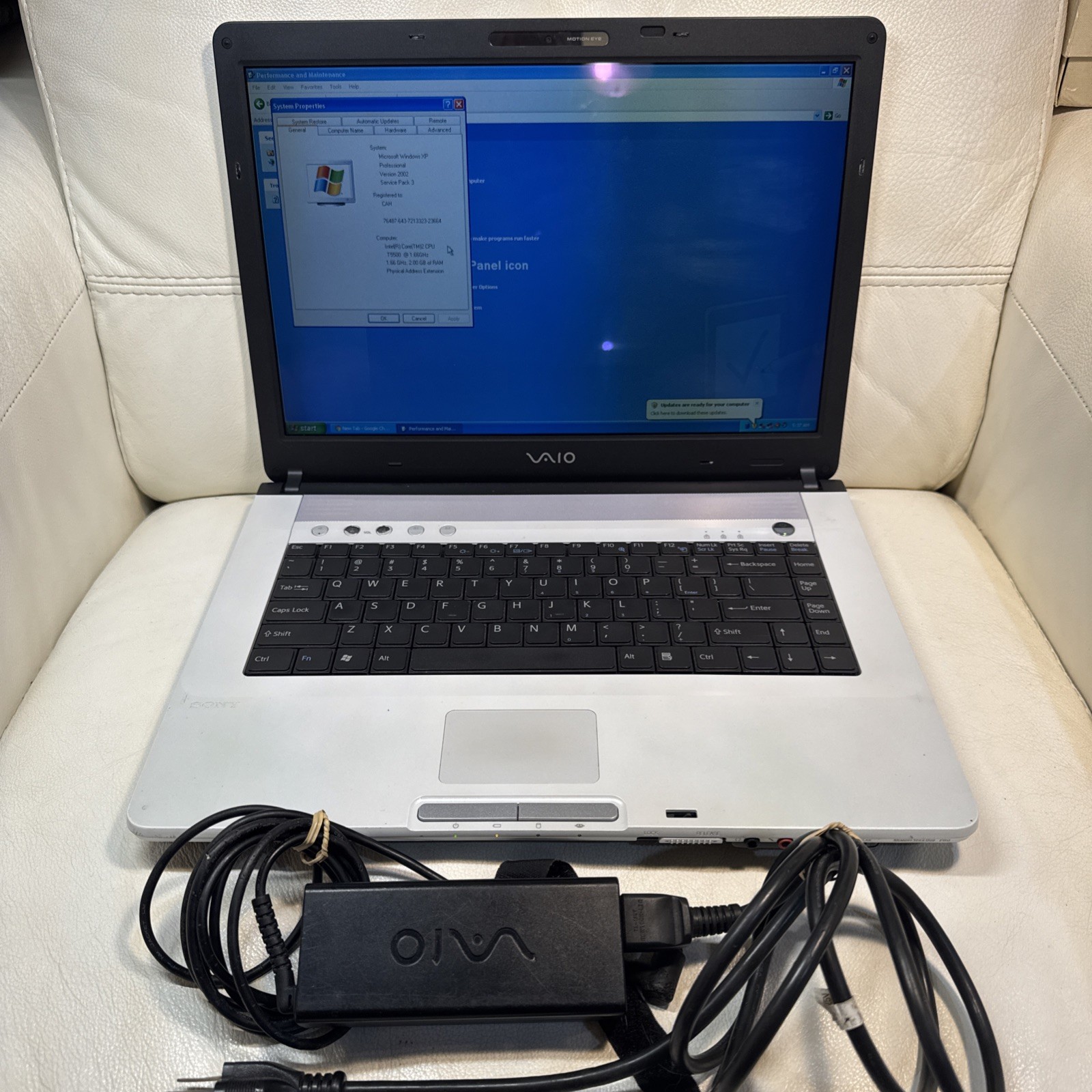 SONY VAIO T5500 1.66GHz Intel Core (TM)2 CPU 2.00 GB Of RAM WORKING SEE DETAILS