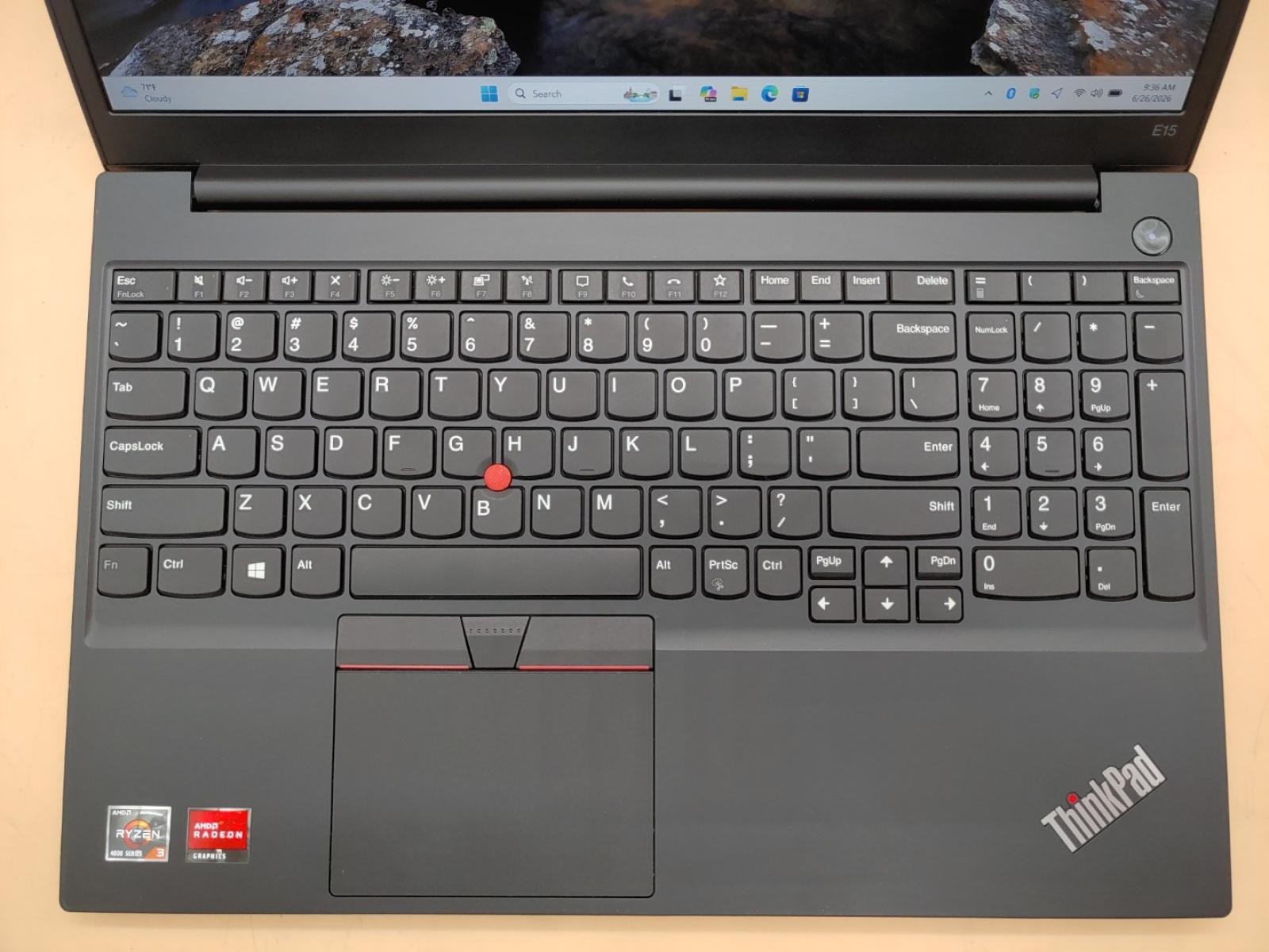 Lenovo ThinkPad E15 Gen 2 15.6″ AMD Ryzen 3 4300U 8GB 256GB Win11Pro **NO A/C**
