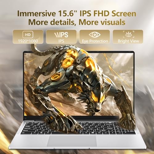 15.6″ Laptop Computer 16GB RAM 256GB SSD,Traditional Laptop Computers with