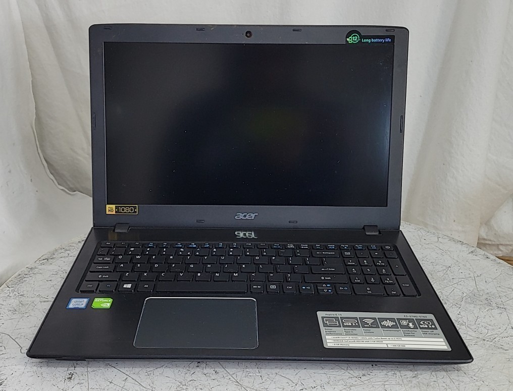 ACER Aspire E5-576 N16Q2 Laptop Core I5-8250U 8GB SEE NOTES