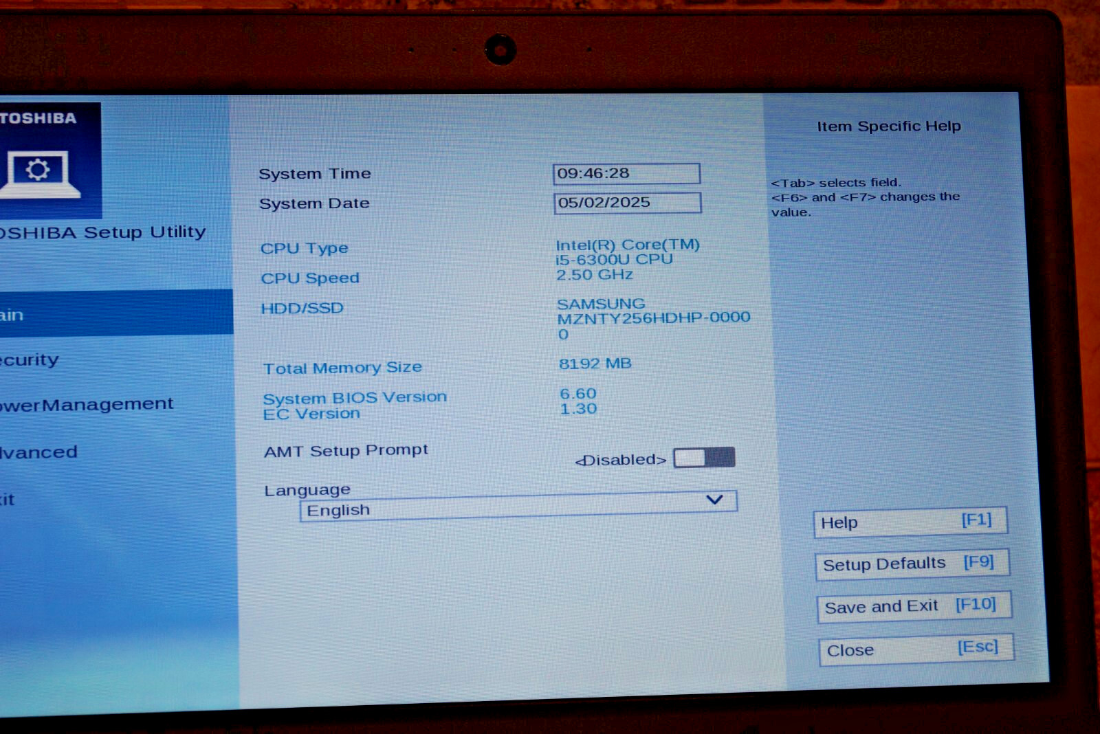 Latest 24H2 WIN 11PRO Toshiba Tecra Z40-C1411 Gen6 i5@2.40GHz,8GB RAM,250GB SSD