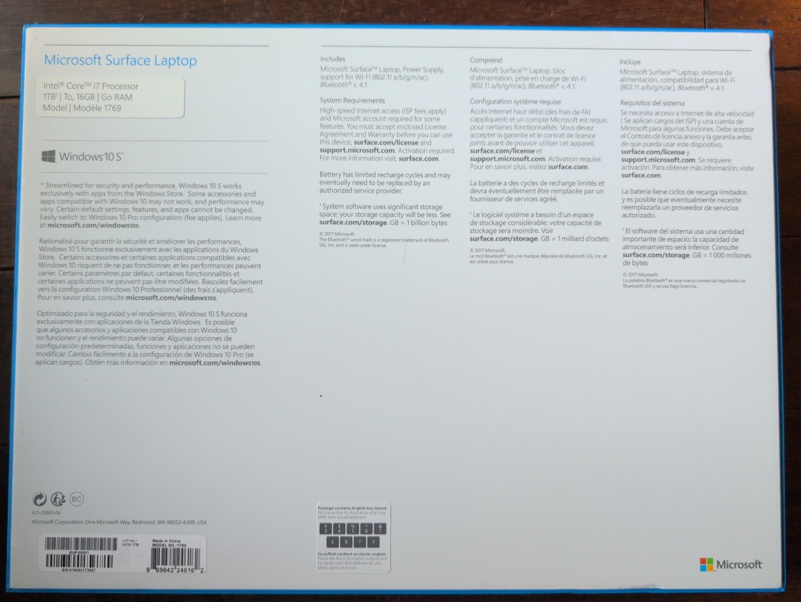 Microsoft Surface 13.5 Inches (1TB SSD Intel Core i7 7th Gen 2.50GHz 16GB RAM)