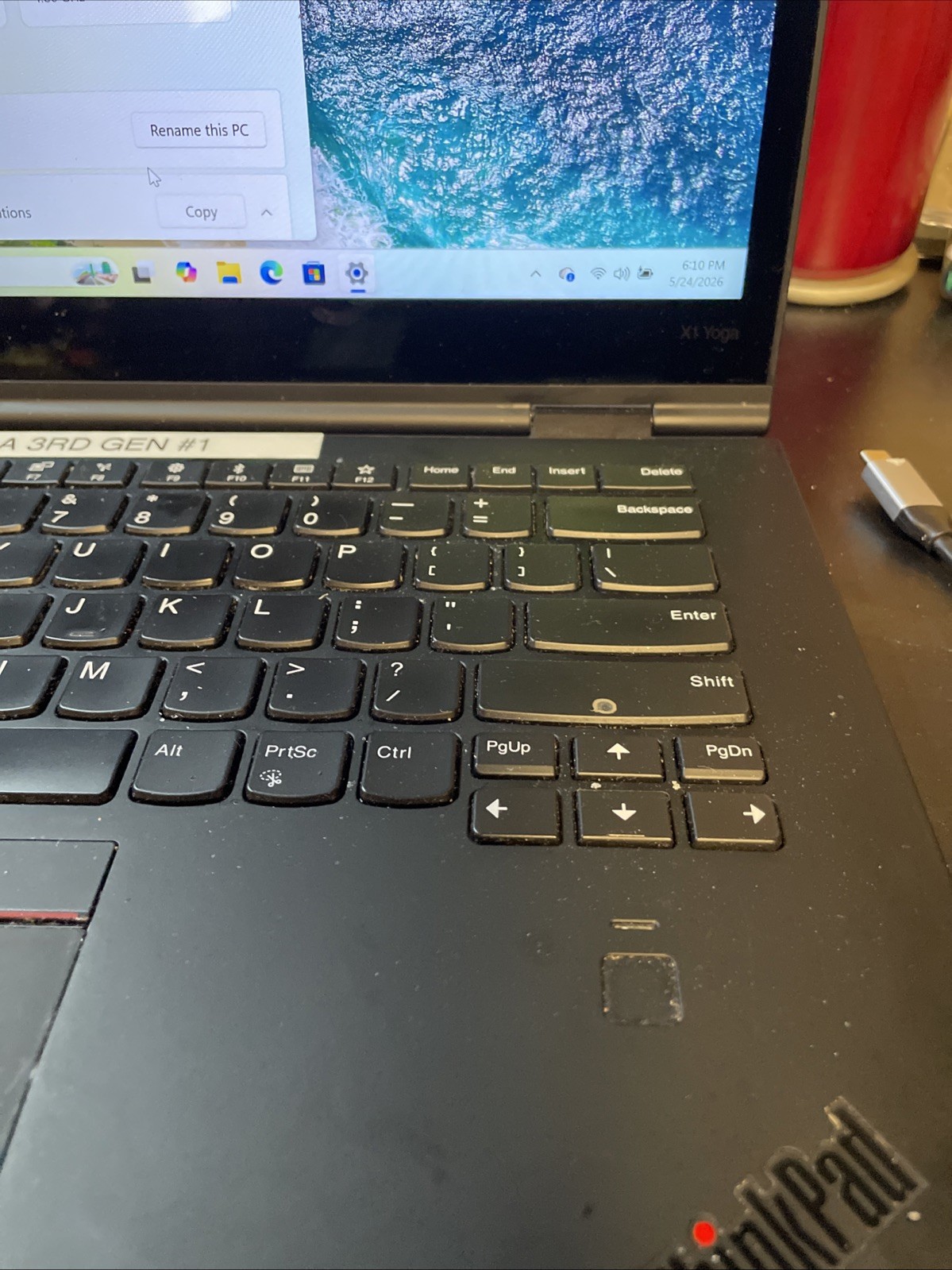 Lenovo ThinkPad X1 Yoga 3rd Gen Core i5 8350u 8GB RAM 256GB SSD Win 11 Pro