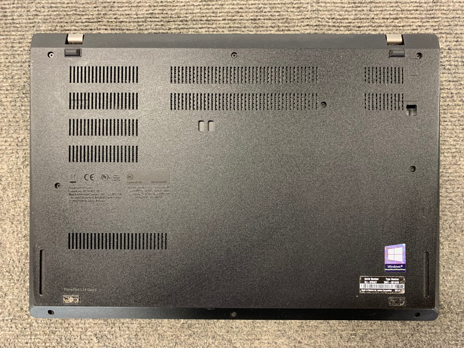 Lenovo ThinkPad L14 Gen 1 14″ Laptop i7-10510U, No RAM/Storage, Remote Managed