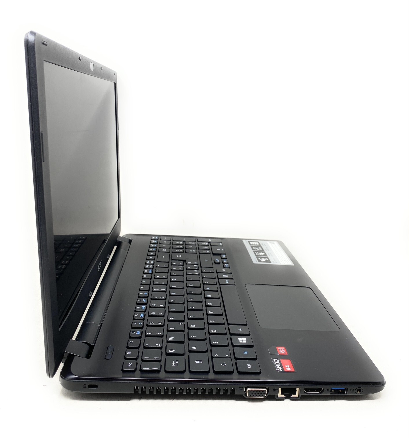 Acer Aspire E5-521-45T9/ AMD CPU A4-6210 1.80GHZ/RAM 4GB/SSD 120GB/W11 Pro