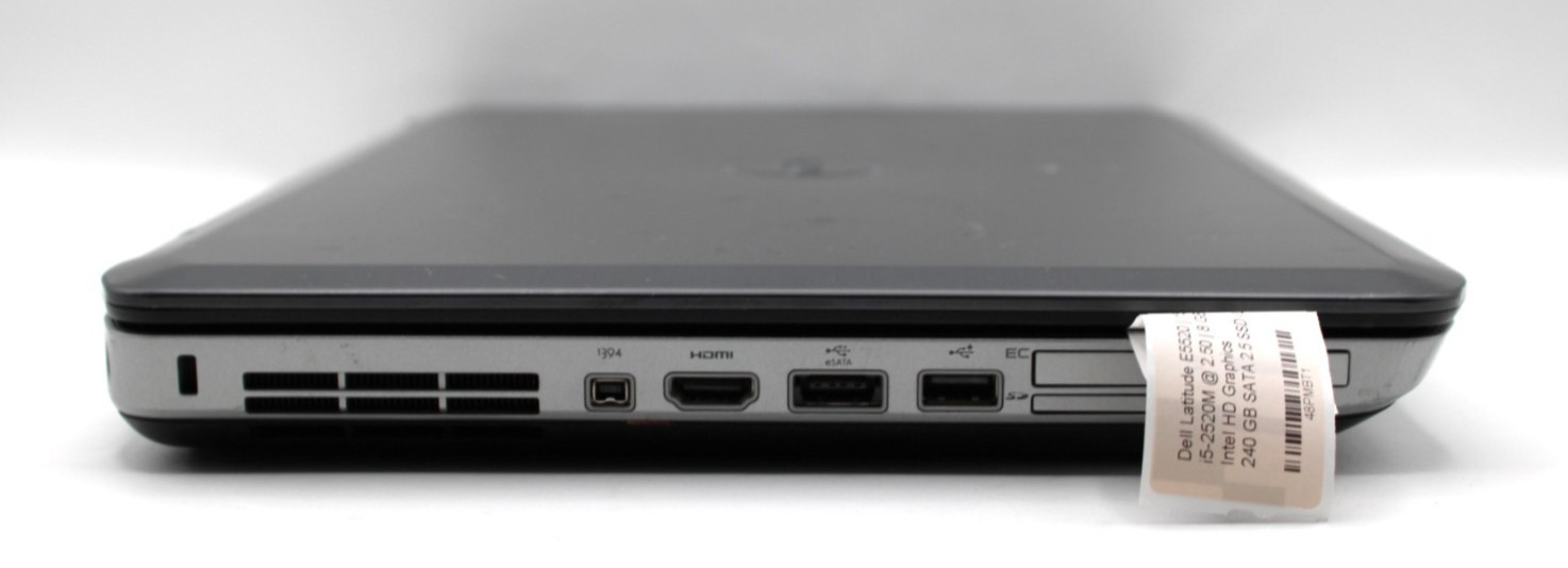 Dell Latitude E5520 i5-2520M@2.5GHz 8GB DDR3 240GB SATA SSD NO OS *USED/TESTED*