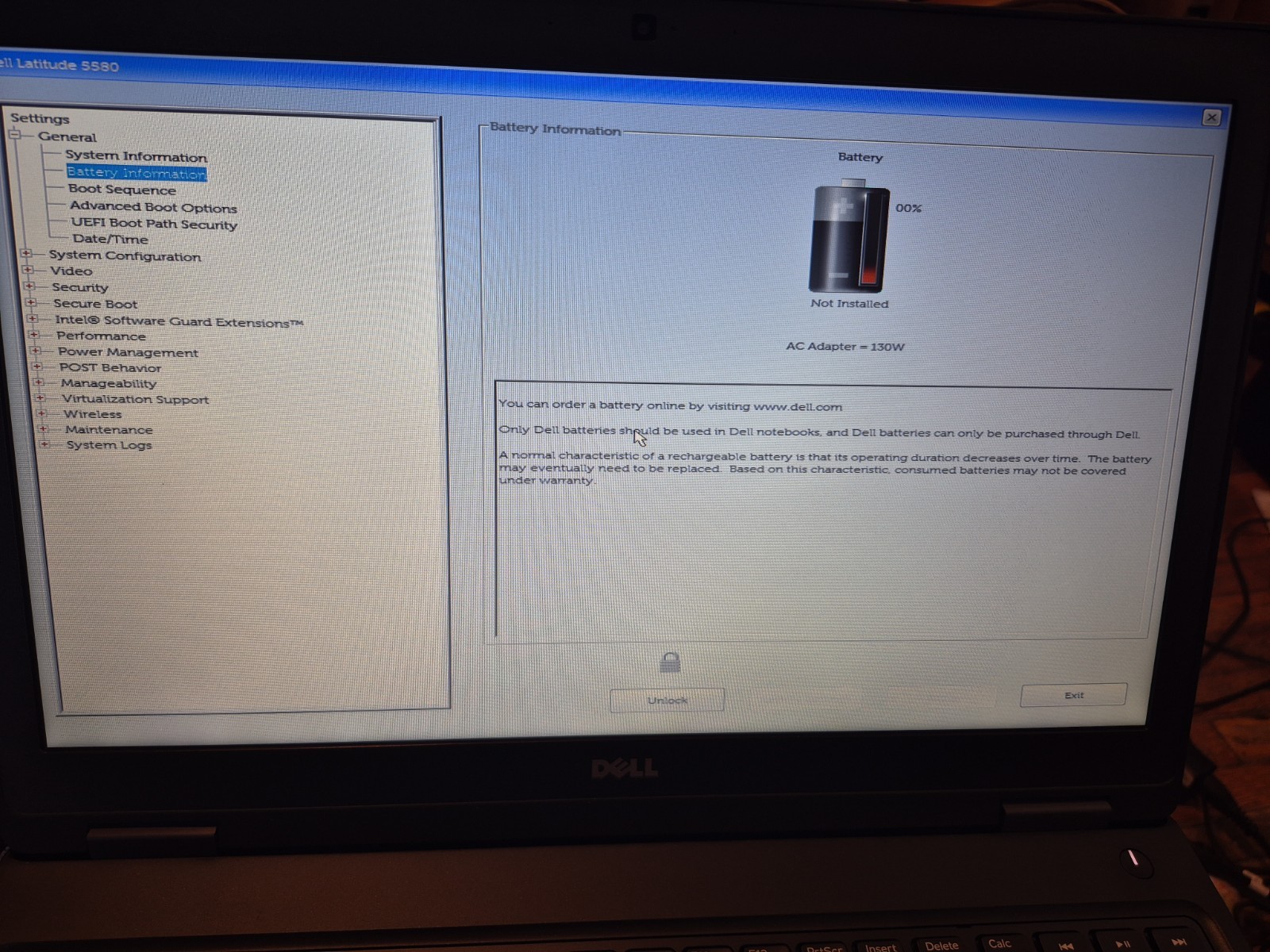 DELL LATITUDE 5580 Laptop w/ Intel Core i5-6300U 2.40GHZ + 4GB | No Drive Parts