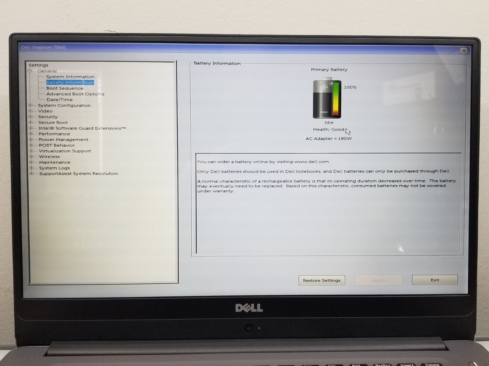 Dell Inspiron 7560 15.6″ FHD i7-7500U 2.7GHz 8GB RAM 256GB M.2 SSD Win11Pro READ