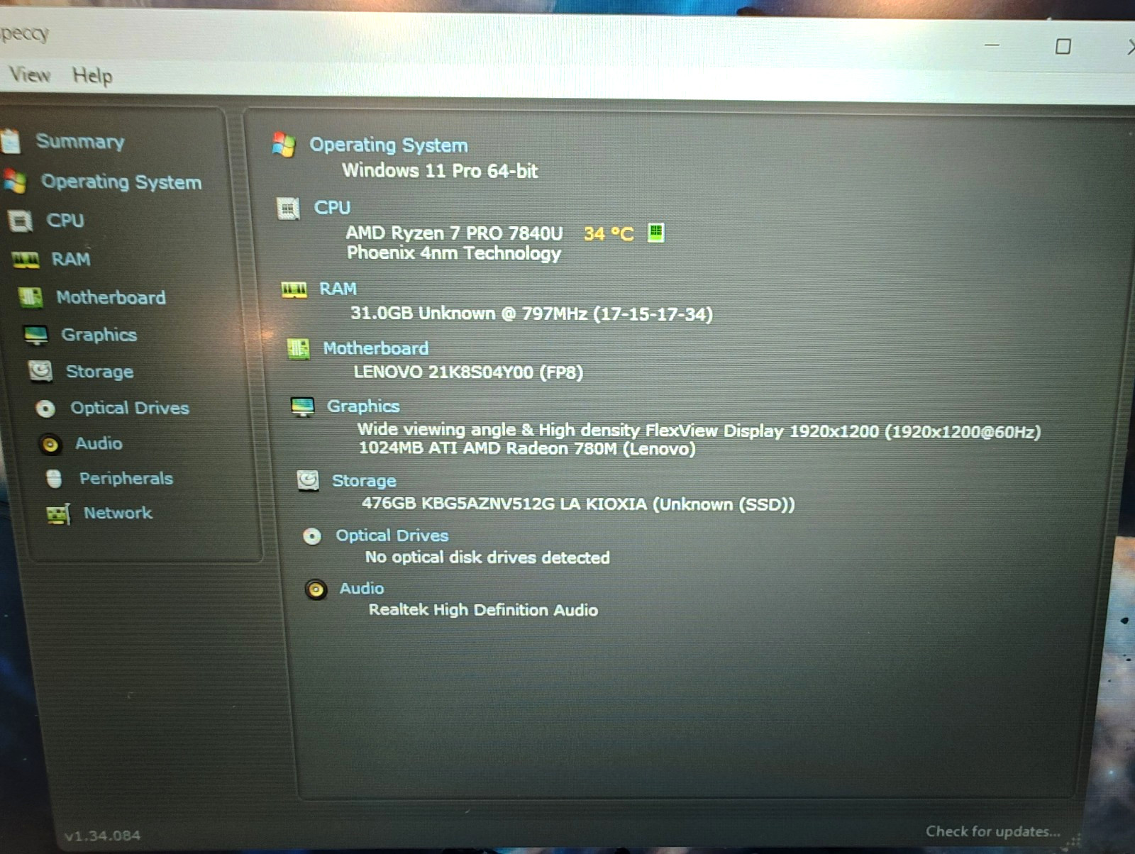 Lenovo ThinkPad T16 Gen 2 — Ryzen 7 PRO 7840U 32GB 512GB SSD WTY 2029