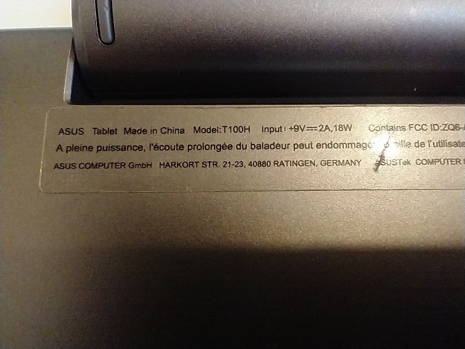 Asus Tablet T100H FOR PARTS FOR PARTS FOR PARTS