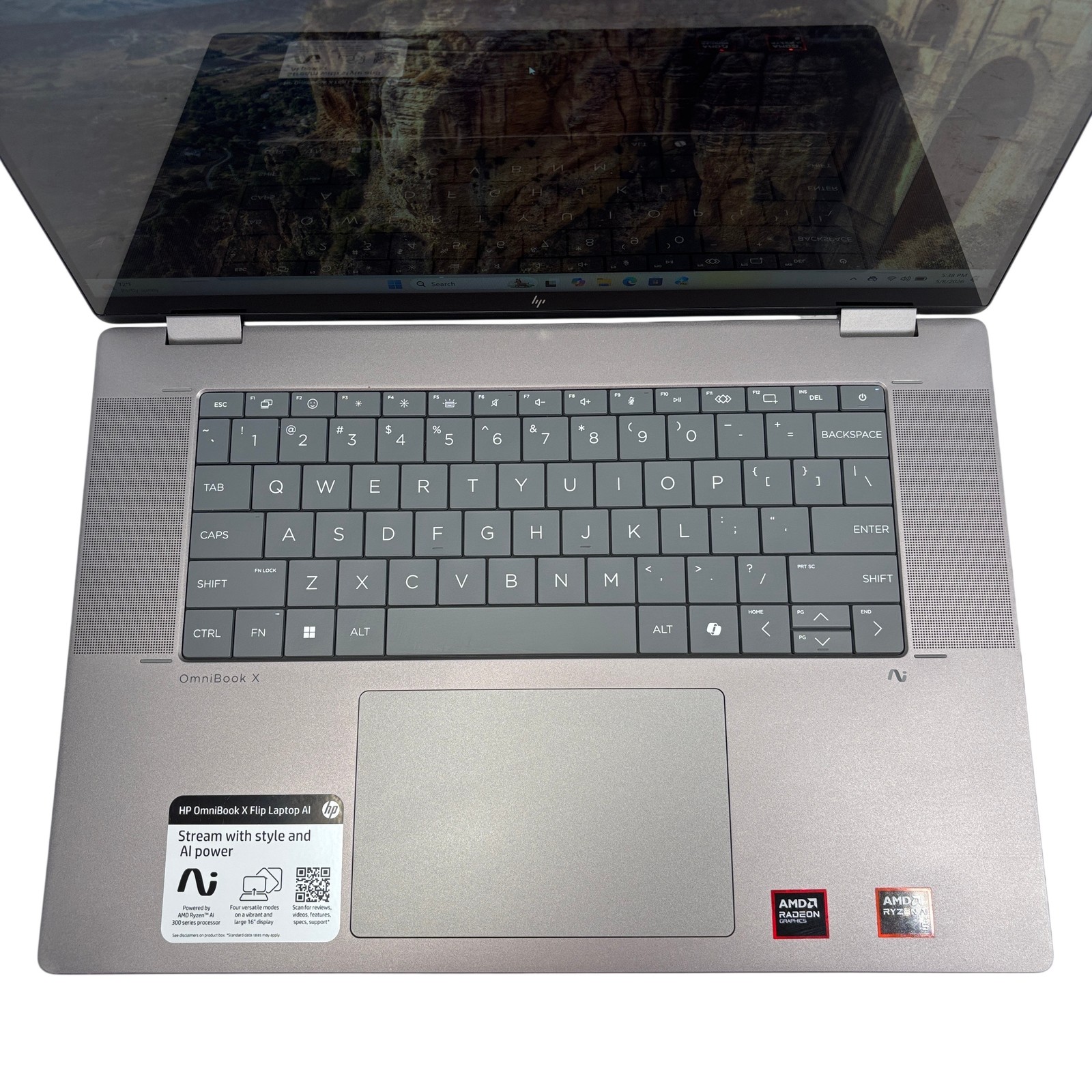 HP OmniBook X Flip 16-ar0013dx Win 11 Ryzen AI 5 340 2GHz 16GB RAM 512GB SSD 16″
