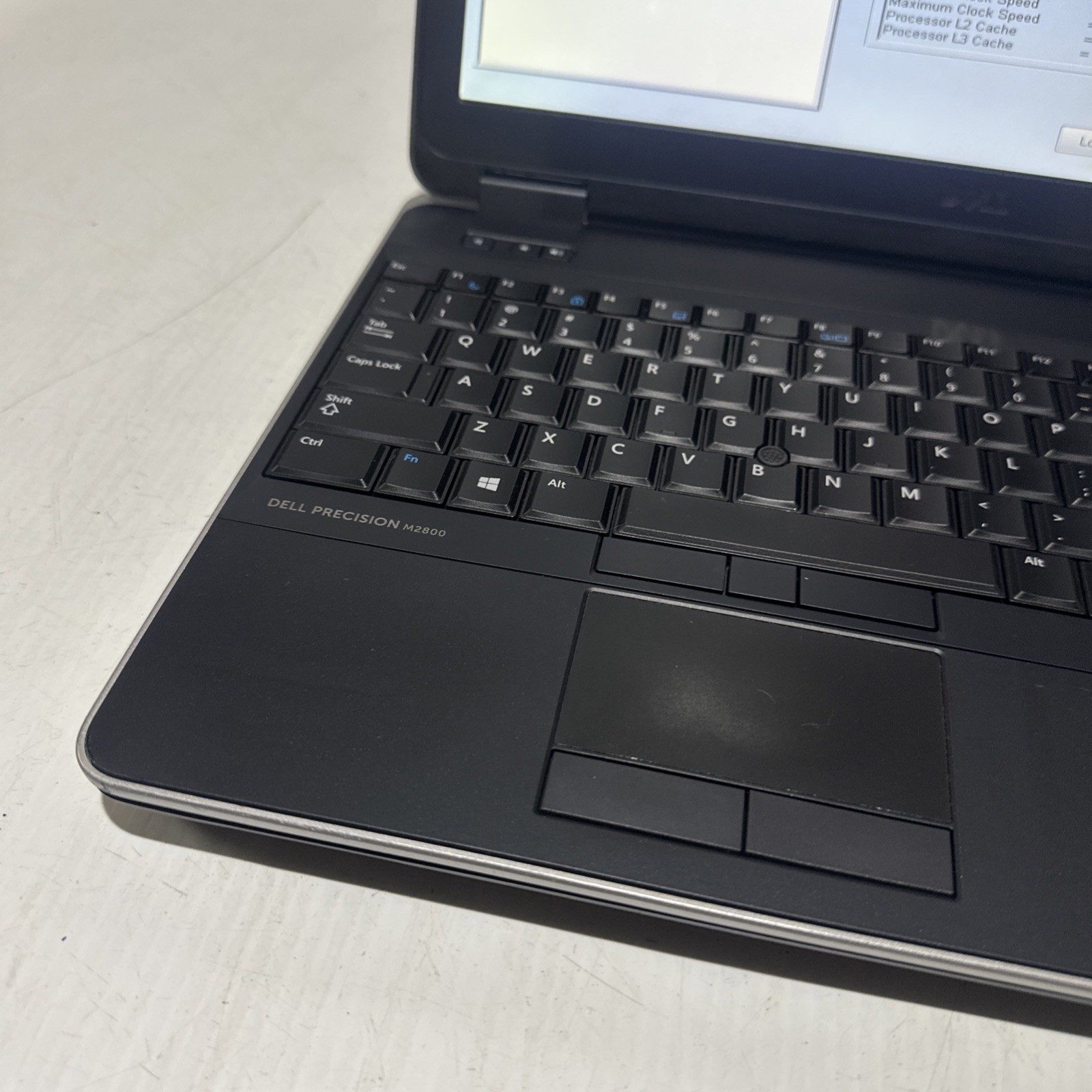 Dell Precision M2800 15″ Laptop i5-4210M 8gb Ram No Drives No Battery Boots Bios