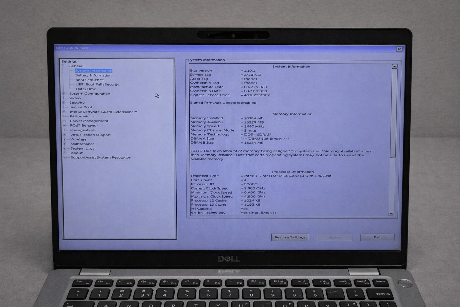 Dell Latitude 5410 Intel Core i7-10610U 16GB 512GB SSD FHD Windows 11 Pro Laptop