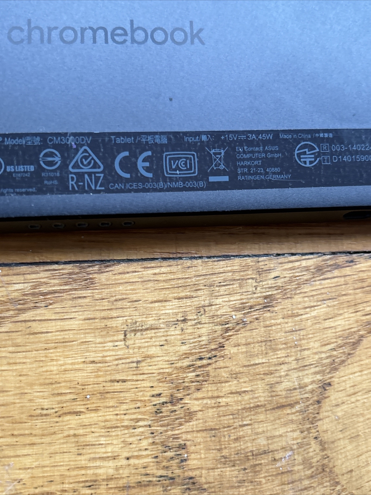 Asus Chromebook Detachable Keyboard 10.5″ MediaTek 8183 CM3000DVA WORKS! READ