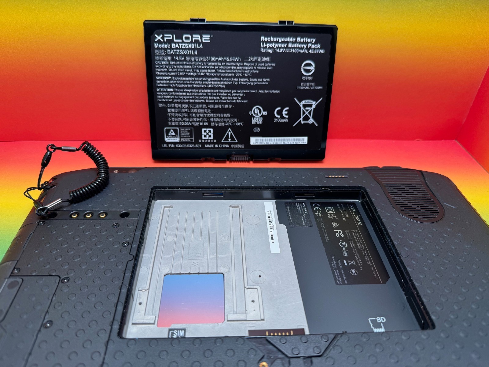 Zebra Xplore iX125R1 Rugged Tablet i5-6200U 8GB 256GB Win 11Pro 12.5″ Stylus LTE