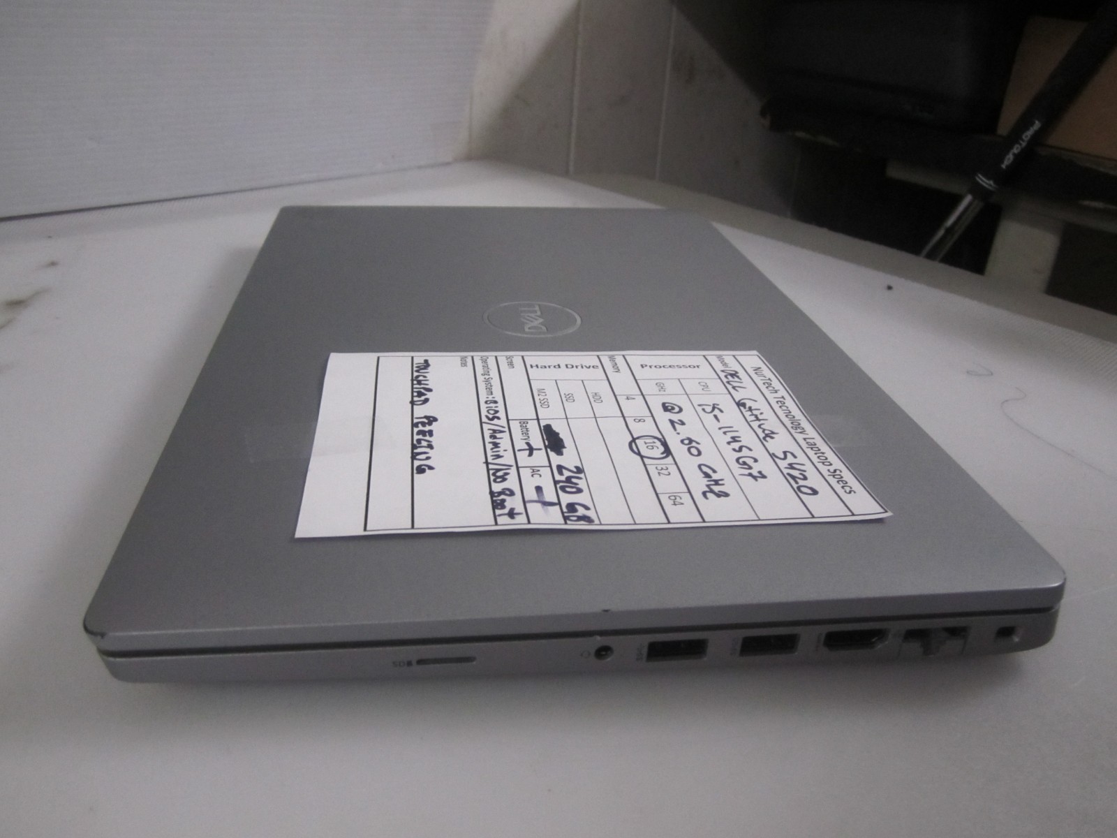 Dell Latitude 5420 i5-1145G7 2.6GHz 16GB 240GB m2SSD Laptop + AC NOOS READ BIOS