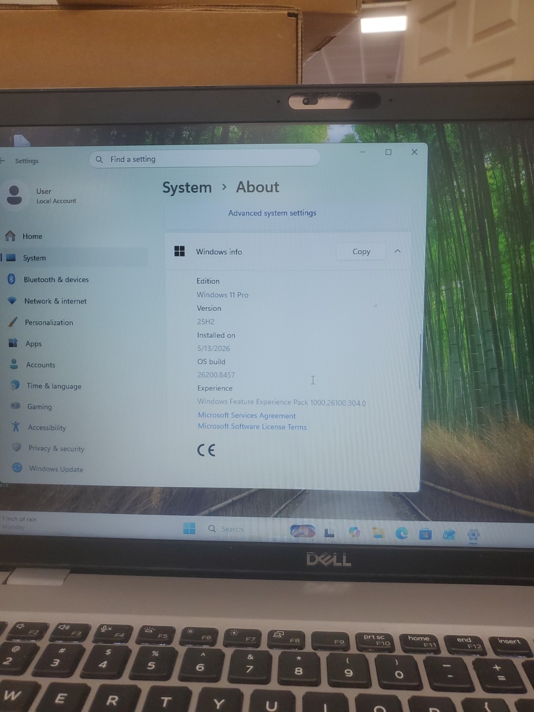 Dell Precision 3550 Laptop – i5-10310U 8GB 256GB SSD 15.6″ 051326-1