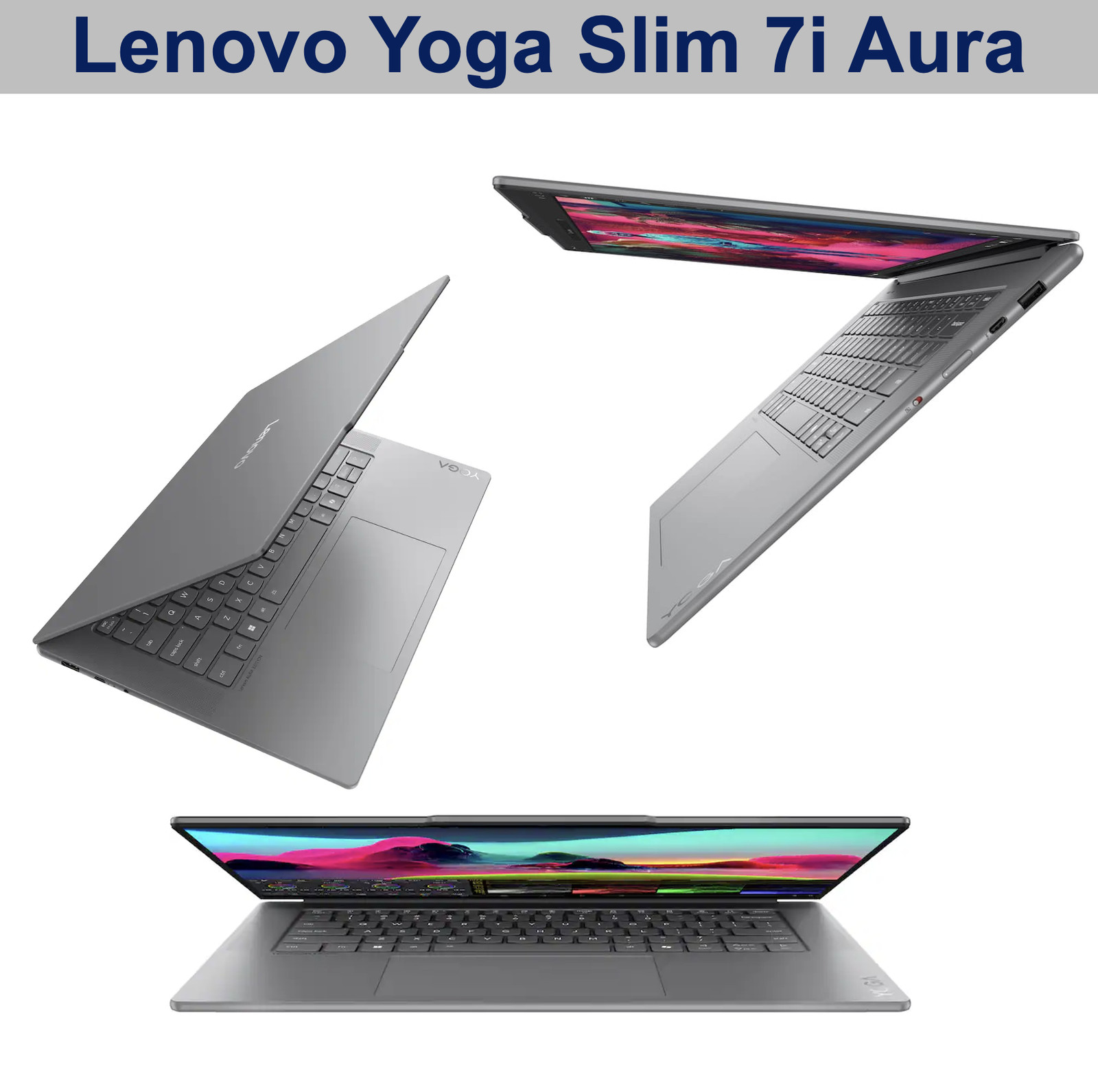 Lenovo Yoga 15.3″ 2880×1800 Intel Ultra 7-256V 16GB RAM 1TB SSD Windows 11 Pro
