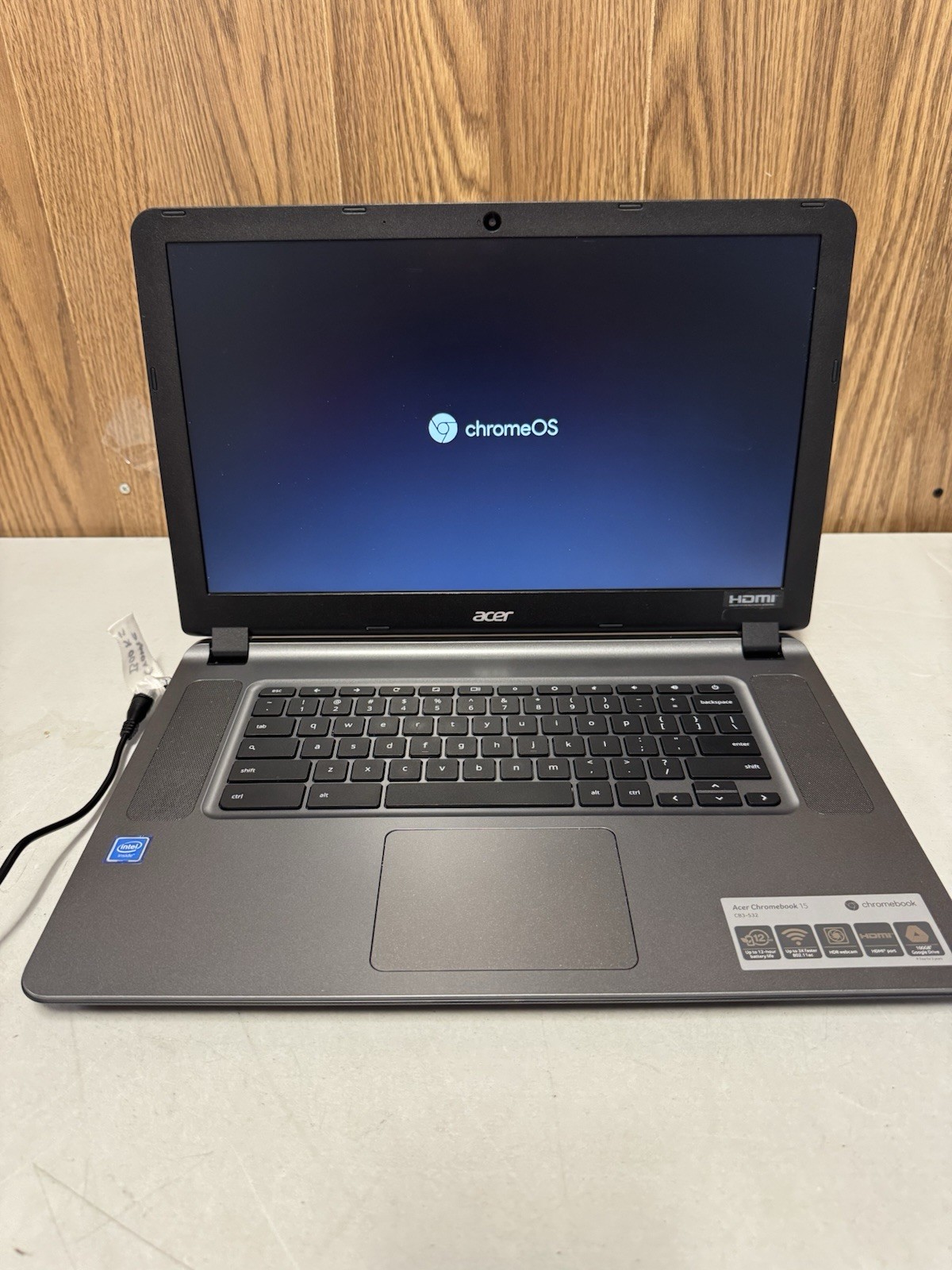 Acer Chromebook CB3-532 15.6” ChromeOS Battery OK Power Adapter Included