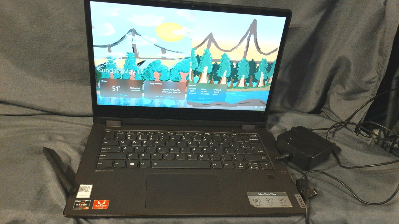 Lenovo Flex 14 w Pen Power Plug & Bag Read Info For Full Specs AMD Rizen