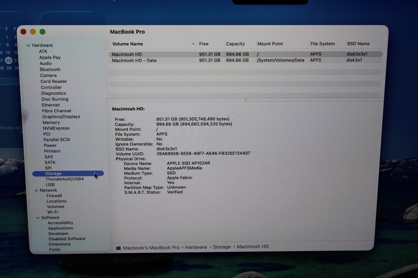 14″ 2021 Apple MacBook Pro A2442, M1 Pro, 1TB/16GB, macOS, Battery Issue