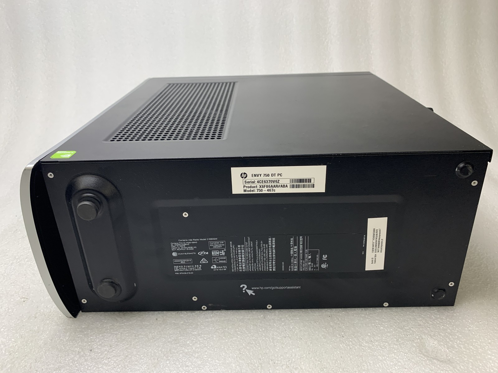 HP 750-467c Core i7-6700 3.4GHz 16GB RAM NO HDD NVIDIA NO OS Fair