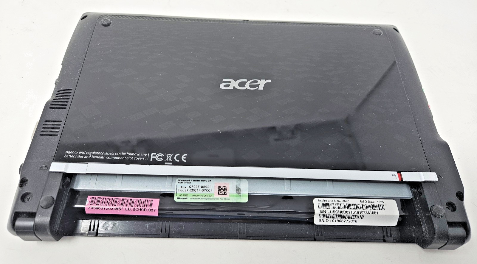 Acer Aspire One D260-2380 10.1″ Netbook N450 • 2GB • 160GB, Win 7 Starter S1 478