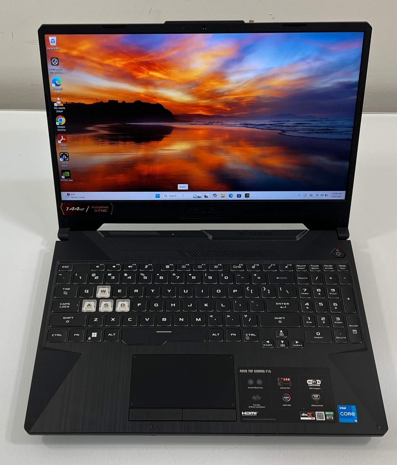 ASUS TUF F15 15.6″ 144Hz i5-11400H 16GB 1TB SSD RTX 3050 Laptop READ SCREEN FLAW