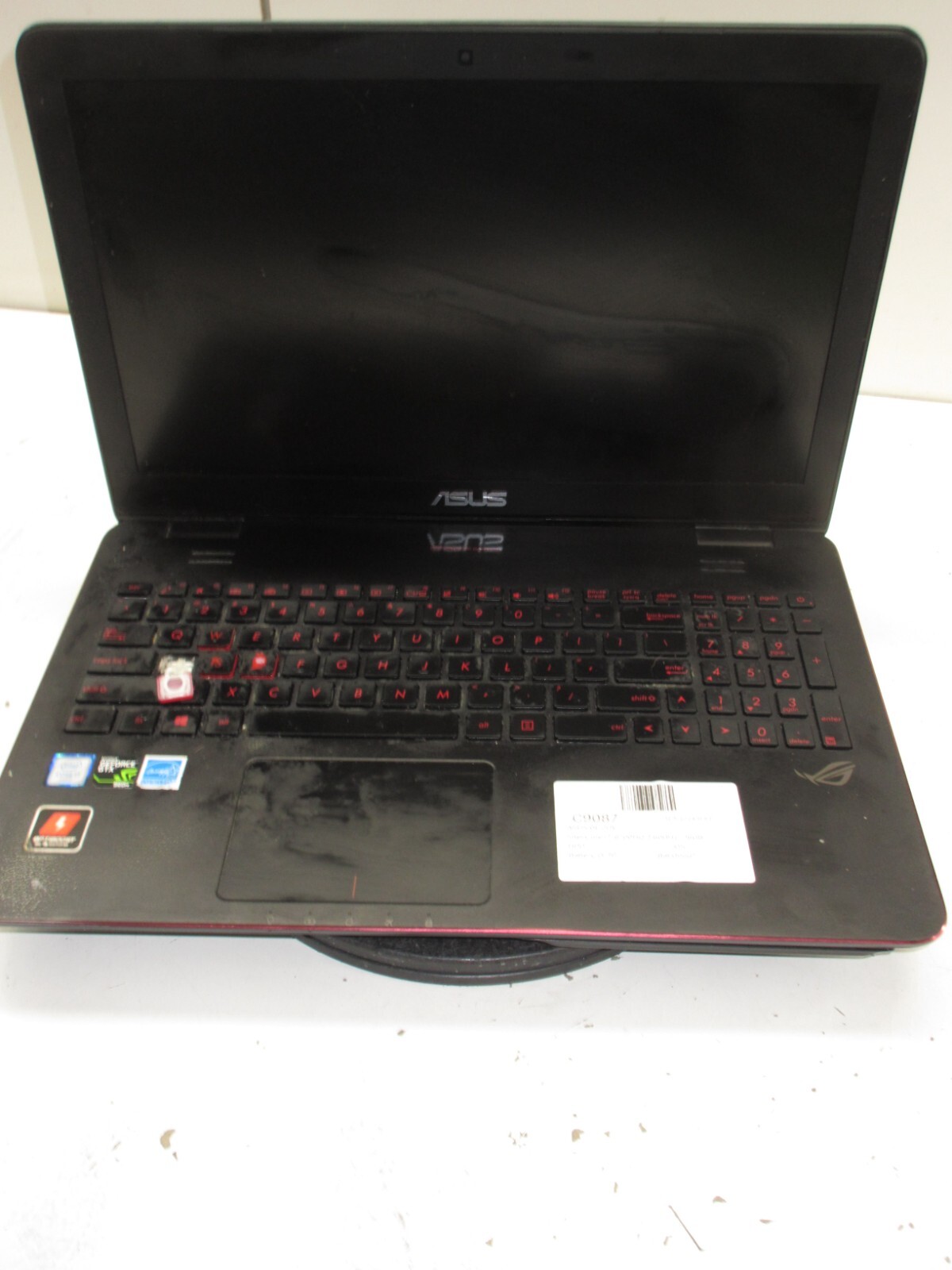ASUS ROG GL551V Intel Core i7-6700HQ 2.60GHz 16GB NO HDD No Batt Nvidia GTX