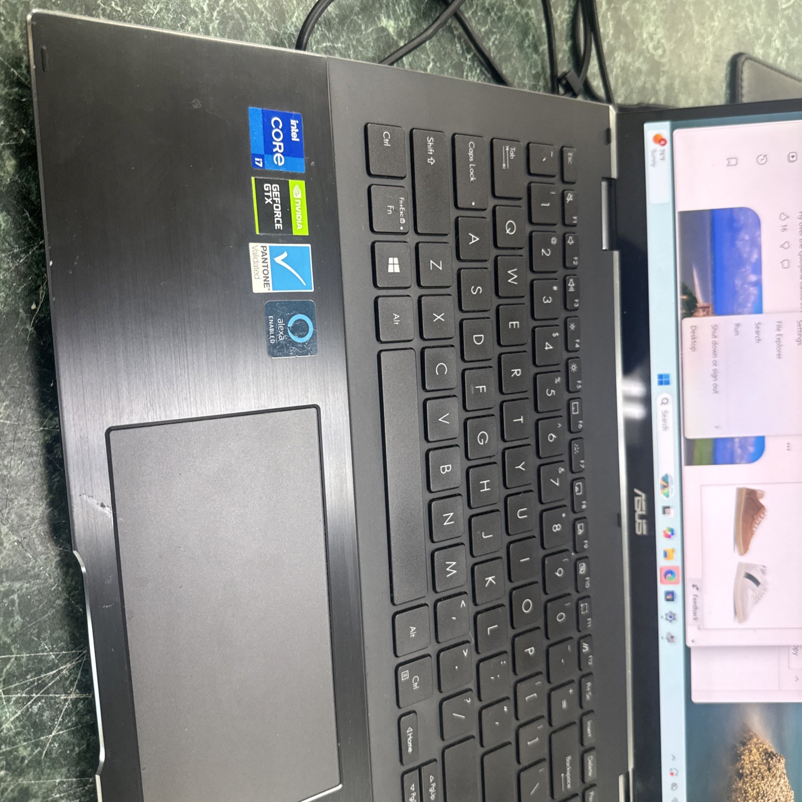 ASUS ZENBOOK FLIP 15 GeForce 1650 Ti I7-1165G7 | 1TB NVMe | AC Adapter Windows
