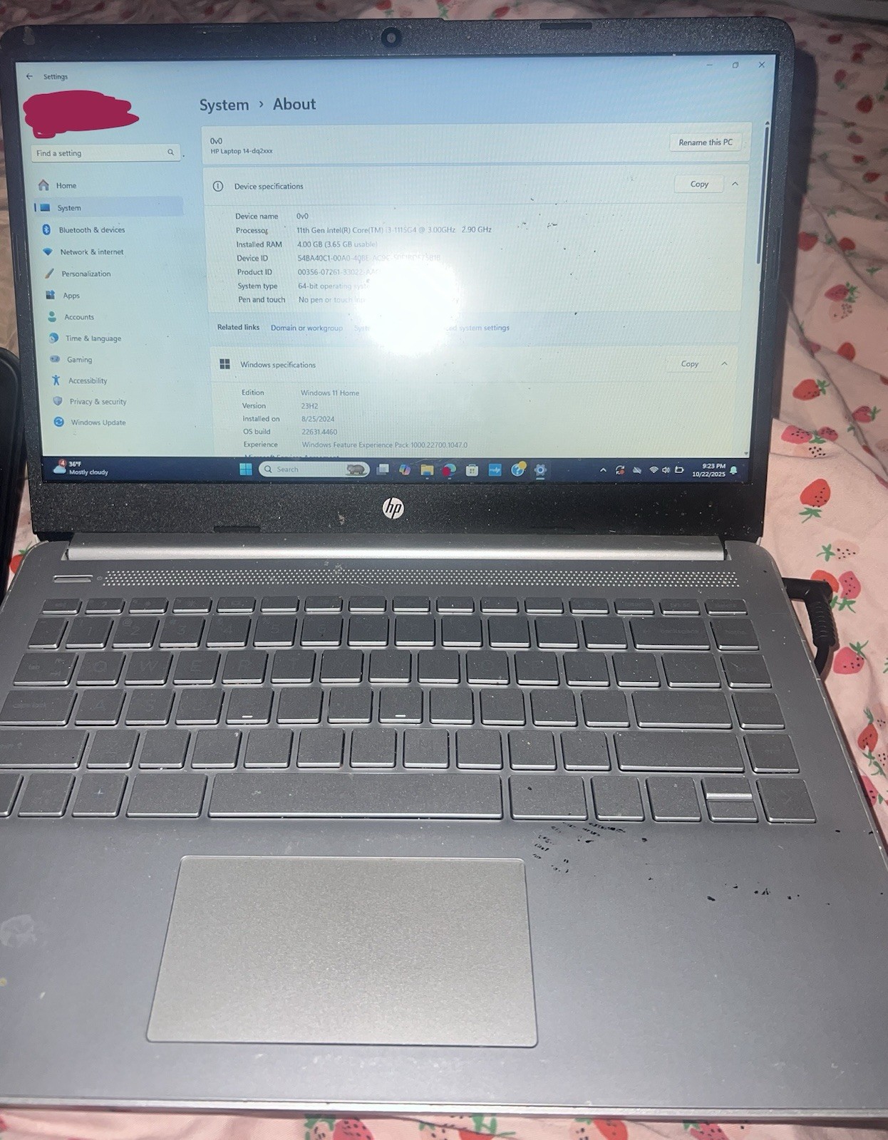 HP – 14″ Laptop – Intel Celeron – 4GB Memory – 128GB eMMC – Natural Silver