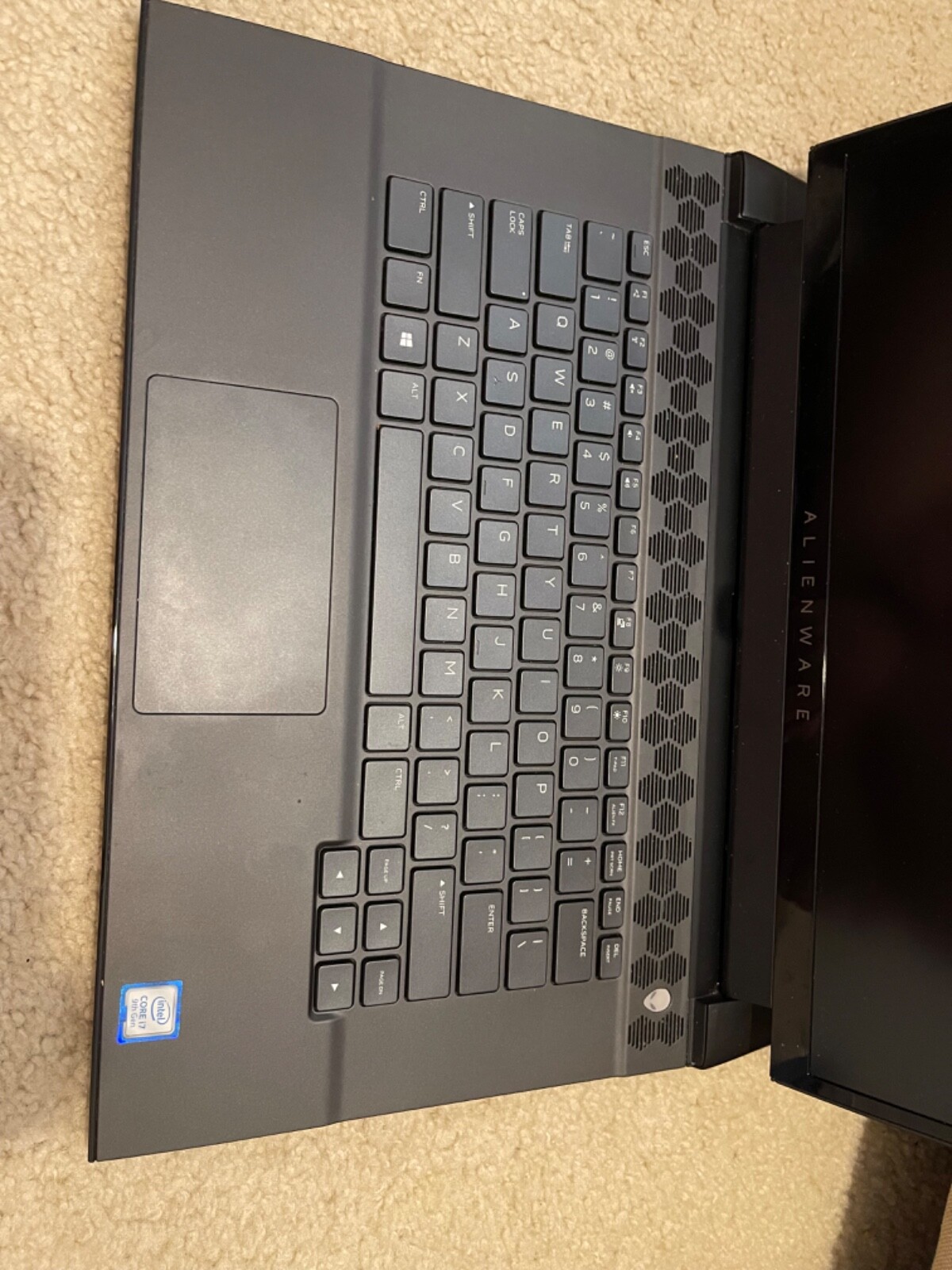 Alienware laptop m15 r2, 16GB, intel core i7 9th gen processor, gently used