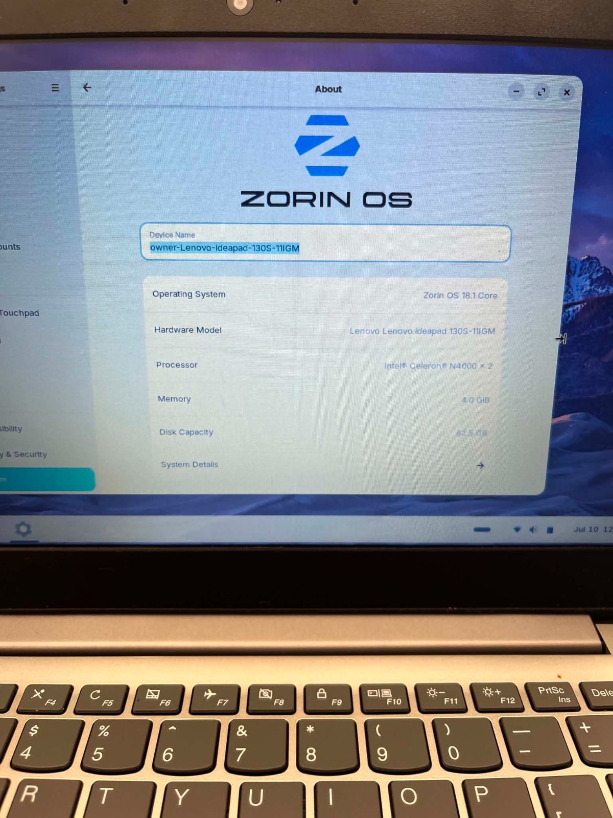 Lenovo IdeaPad 130S Zorin Linux, 11″ LCD, 64GB EMMC,4GB, Good battery, Warranty