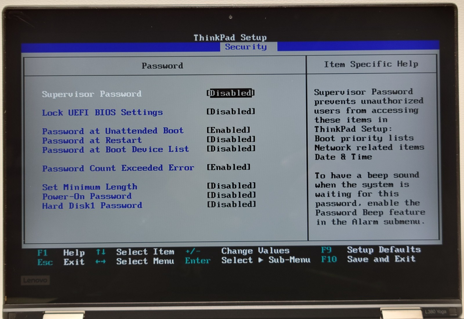THINKPAD L380 YOGA i5-8250U 16GB RAM NO ADAPTER (UID TEF91E184F)