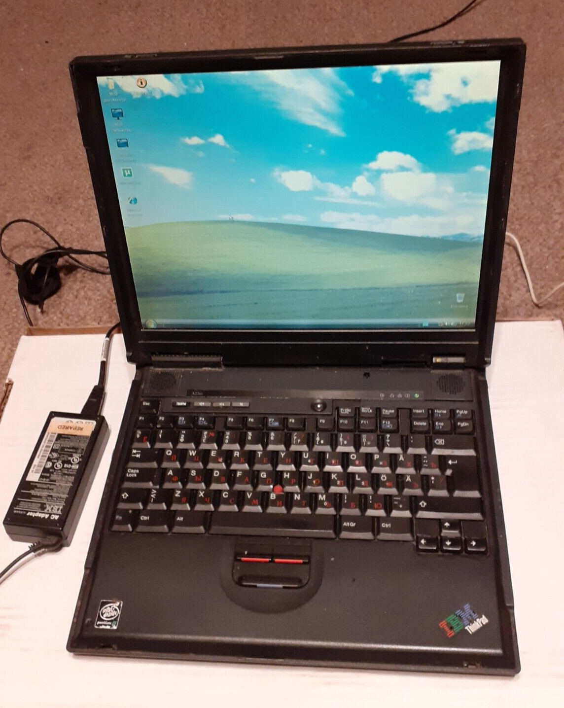 Vintage IBM Thinkpad A21m 40GB HDD Win98XP/RU fromEU