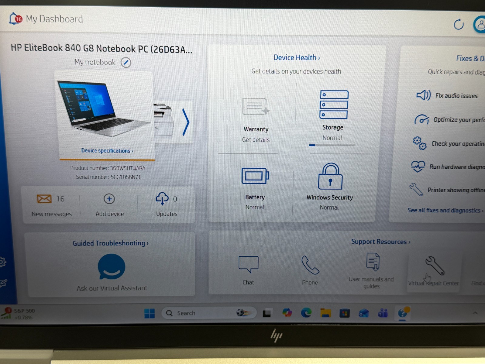 HP ELITEBOOK 840 G8 CORE i7-1185G7 3.0GHz 32GB 512GB SSD WIN11 PRO 14″ LAPTOP