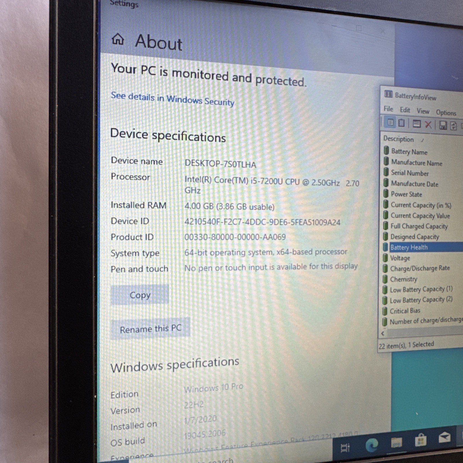 Dell Latitude 5280 12.5″ Laptop Intel i5-7600U @2.50GHz 4GB RAM 512GB HDD Win10P