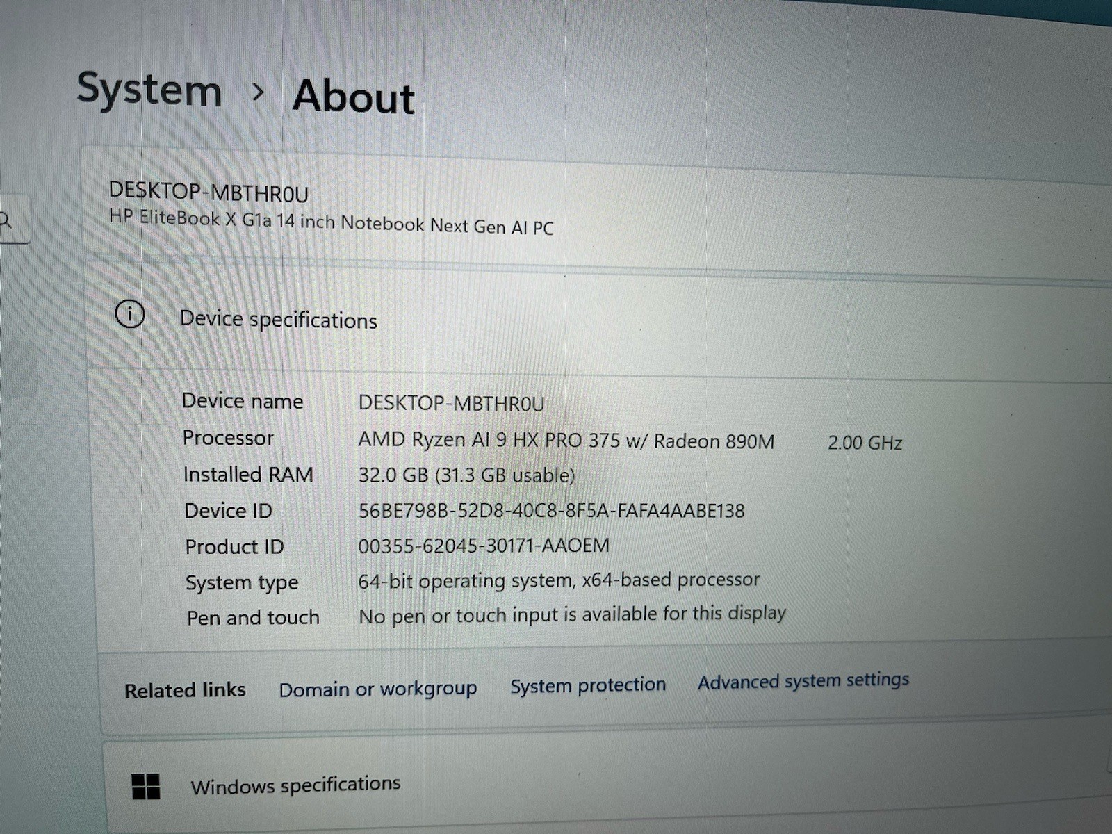 HP EliteBook X G1a 14 AI Ryzen AI 9 PRO HX 375 32GB RAM 1TB 14-WUXGA W11P